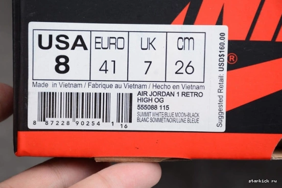 OG 1 RETRO 555088-115 AIR HIGH MOON” “BLUE 555088-115 JORDAN 0126